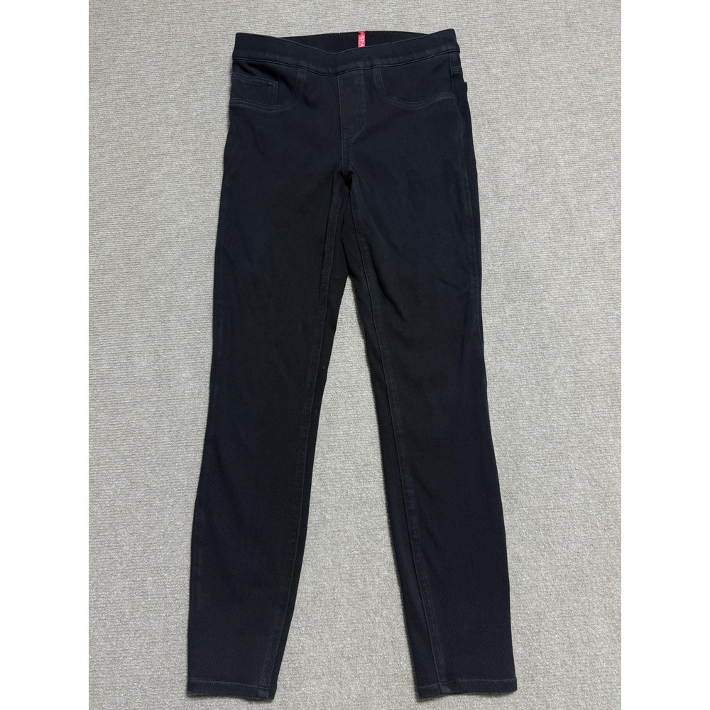 Spanx Pants Womens Small Black Skinny Pull On Jeggings Stretch S/P Slim Fit